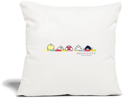 Hello Kitty En Vrienden Achterste Sierkussenhoes, 45 x 45 cm