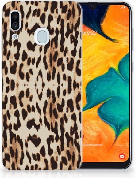 Samsung Galaxy A30 TPU Hoesje Leopard