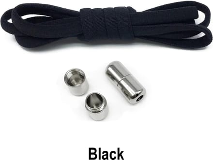 Elastische Veters - Veters - Schoenveters - Zwart + Sluiting