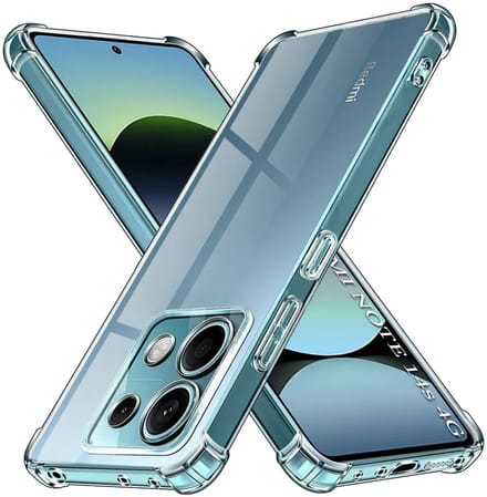Hoesje geschikt voor Xiaomi Redmi Note 14S - Techsuit Shockproof Silicone Back Cover - Transparant