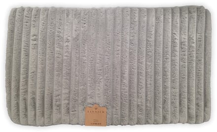 LINNICK Badmat Rib Light Grey - Microvezel - 60x100 cm - Lichtgrijs