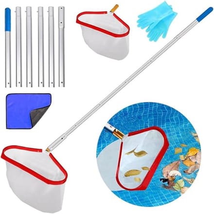 RWB® Zwembad schepnet - Schepnet - Zwembad Net - Blauw - ‎15cm x 15cm x 2cm