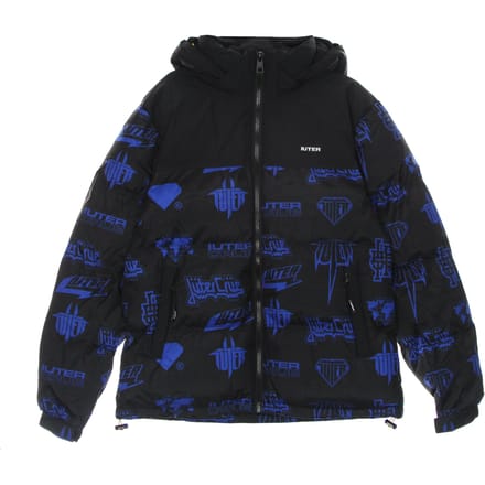 Horns Allover Puff Jacket Donsjack voor heren, zwart