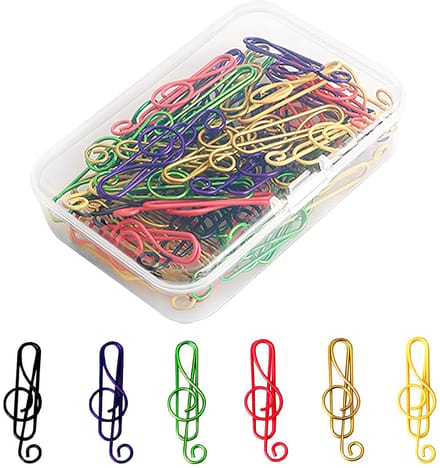 Dailygoods - 50 Stuks Gekleurde Metalen Paperclips met Transparante Doos