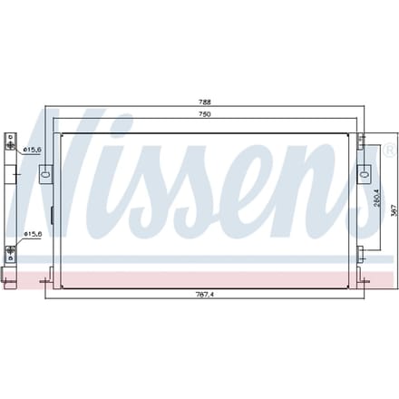 Condensator, airconditioning NISSENS 94267