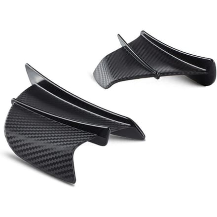 Motorfiets Aerodynamische Winglets ABS Wing Spoiler Universele Modificatie Accessoire zwart