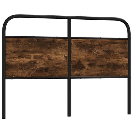 vidaXL - Vervangend - hoofdbord - 135 - cm - staal - en - gerookt - eikenkleurig