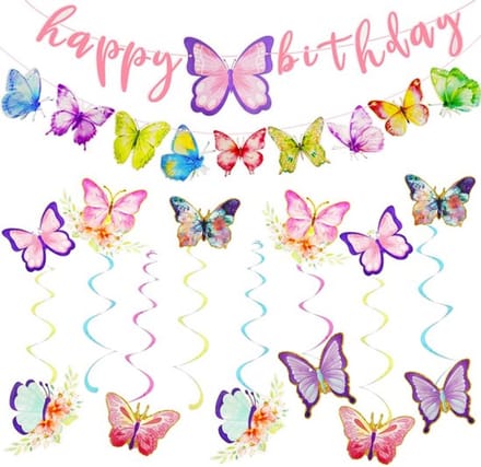 NTHProducts - Butterfly Decoration - Kleurrijke Vlinderdecoratie