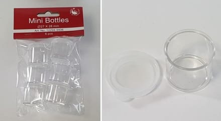 Opberg Doosjes - 6 Stuks - Ø 27 x 28mm - Rond
