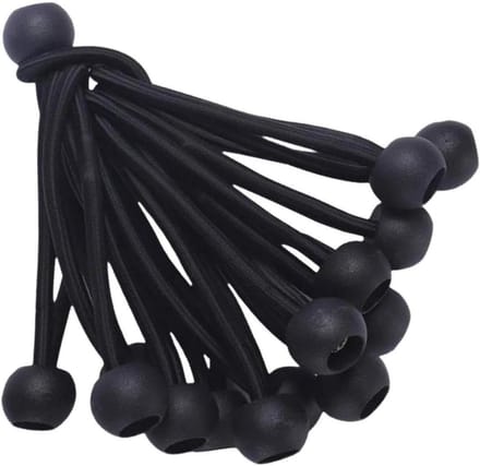 Elastische Koorden - Bungee Touwen - Trampoline Reparatie - Geruisloos Springen - 20 cm - Zwart