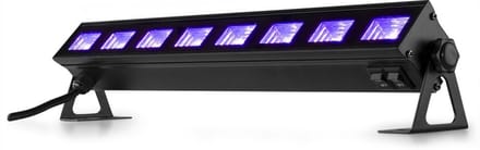 Blacklight - BeamZ BUVW83 LED blacklight bar met 8 UV en warm witte LED's - 30W