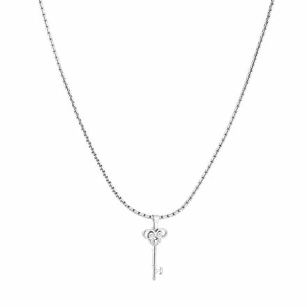 Bijoutheek Collier Sleutel Zilver