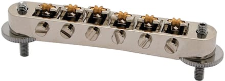 Göldo Tunamatic Rollerbridge, M4 nikkel Vintage, Abstand 73,5mm - Gitaaronderdeel