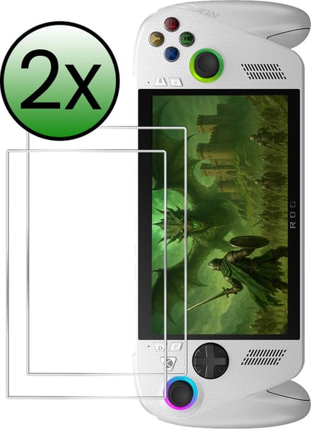Beschermglas Geschikt voor Xbox Ally Screenprotector Tempered Glass - Screenprotector Geschikt voor ROG Xbox Ally Screen Protector - 2 Stuks