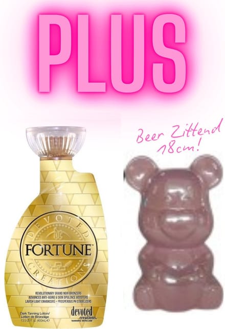 Devoted Creations Fortune 400 ml PLUS Beer Roze Zittend 18 cm