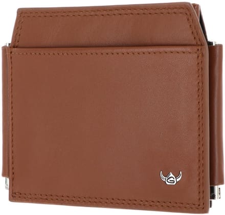 Golden Head Leren geldclip kaarthouder Polo RFID Protect Clip-Scheintasche 1923 Cognac bruine