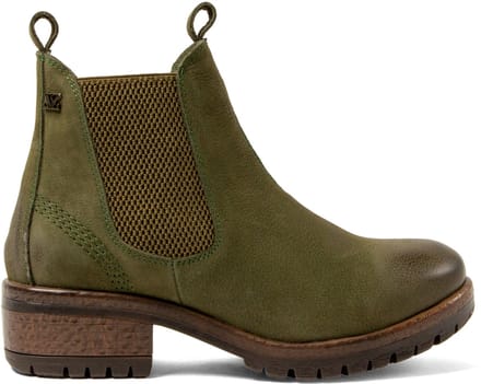 Lia Dames Chelsea boots Nubuck Groen
