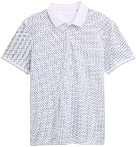 Tom Tailor - Heren polo - Maat L - Mannen - GRIJS - katoen