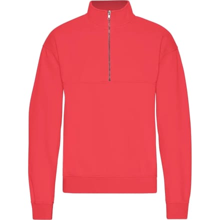 1/4 rits sweater Colorful Standard Organic Red Tangerine