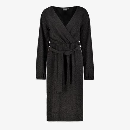 TwoDay dames jurk met glitters zwart - Maat S