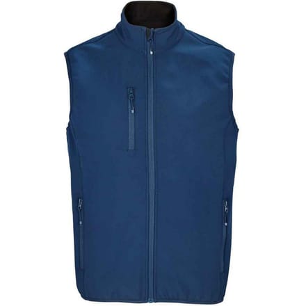 SOLS Heren Falcon Softshell gerecyclede bodywarmer (Afgrond blauw)