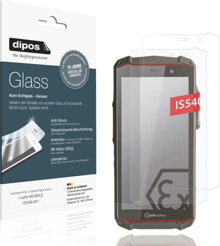 dipos – 2x Matte Pantserfolie geschikt voor i.safe MOBILE IS540.M1 | 9H Screenprotector