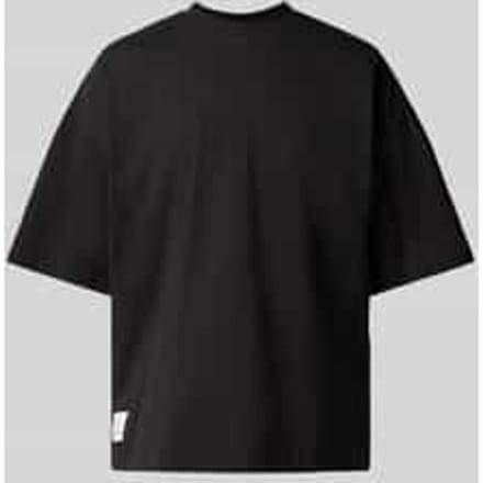 T-shirt met labelpatch, model 'LOGO'
