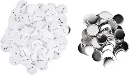 100 Sets Button Badges Kit voor DIY Badges, Plastic Badge Button Pins, Craft Supplies en Ontwerp Tools (Dia 58mm)