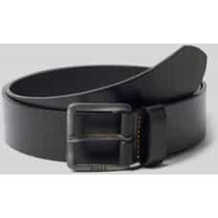 BOSS Leren Riem Jeeko Sz40 Belt W100 Black Zwart