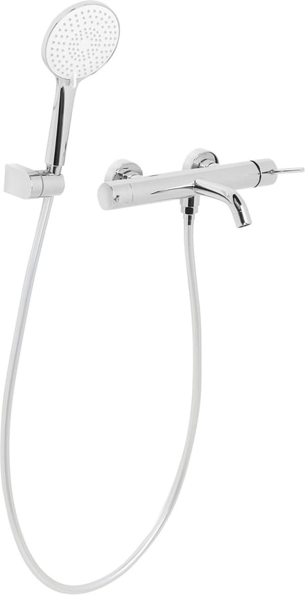 MELIQUINA - Wandgemonteerde badmengkraan - Zilver - Messing
