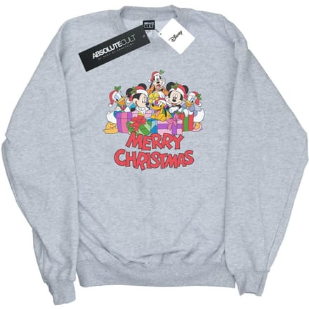 Disney Dames/Dames Mickey Mouse And Friends Kerstmis Sweatshirt (Sportgrijs)
