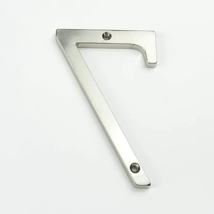Huisnummer - Adresbord Deur - Huis Aangeven - Modern Lettertype - 10cm Hoog - Zilver