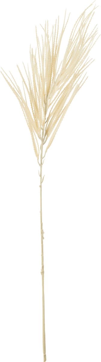J-Line decoratie tak Tarwe - kunststof - creme/wit