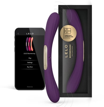 LELO Boomerang – Dubbelzijdige Vibrator – App Gestuurd – Purple