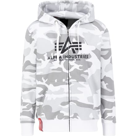 Hooded sweatshirt met rits Alpha Industries Basic