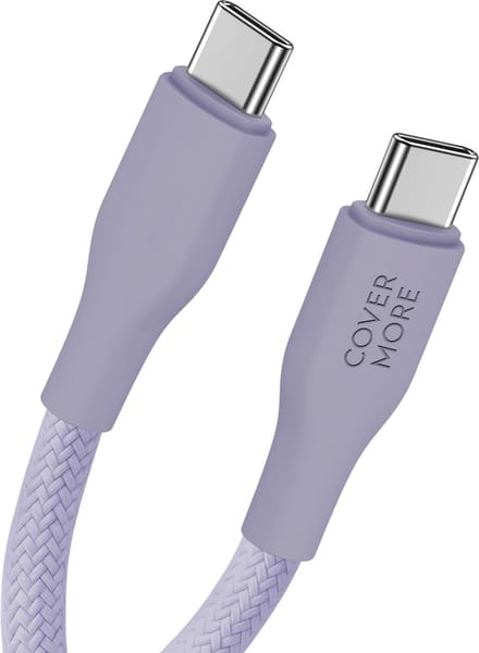 Usb C naar usb C kabel - Snellader - Usb C kabel - Power delivery en super fast charging - Stevig - Paars - 1m