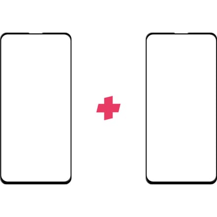 DuoPack: Xiaomi Mi 9T screenprotector gehard glas Edge to Edge