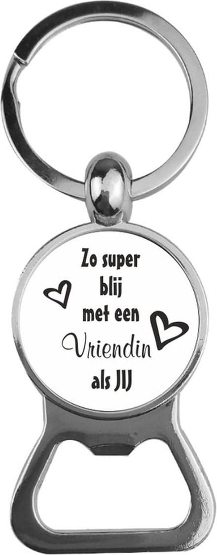 Bieropener Glas - Zo Super Blij Met Een Vriendin Als Jij