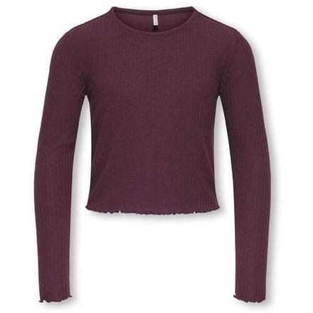 ONLY kids meisjes longsleeve NELLA Mauve Wine Stretch Fit