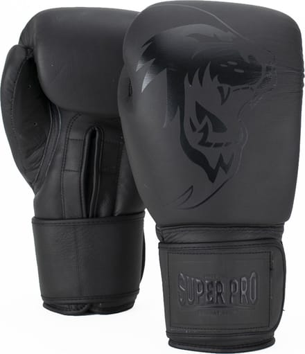 Super Pro Combat Gear Legend Lederen (kick)bokshandschoenen Grijs 18oz