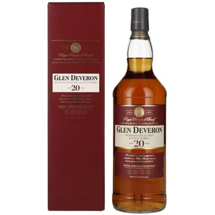 De Glen Deveron Glen Deveron 20 Years Old Highland Single Malt 40% Vol. 1l in geschenkverpakking