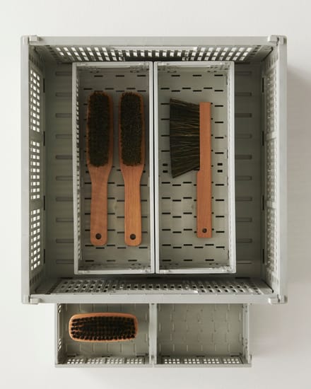 HAY Colour Crate Mini set van 2 - HAYCrateGrey