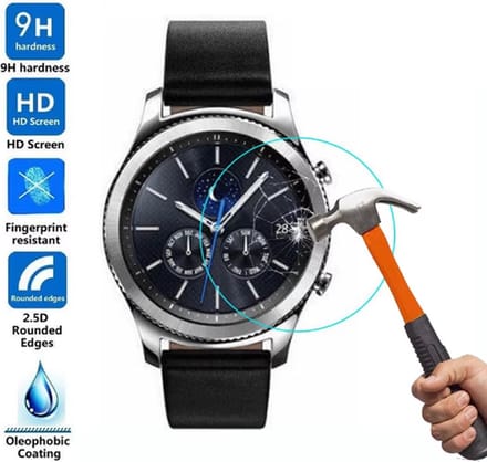 Scoby - Screenprotector - Smartwatchbescherming - Krasbestendig - Samsung Gear S3 - 46MM - Transparant