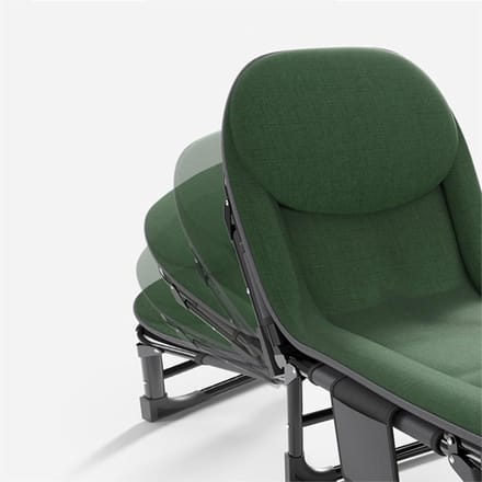 Opklapbed - Fauteuilbed Dutje - Kantoor Rust - Ruimtebesparend Lichtgewicht - 200x64x32cm