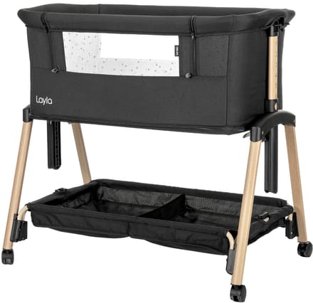 Lorelli Layla Black 2-in-1 Wieg Aan Bed