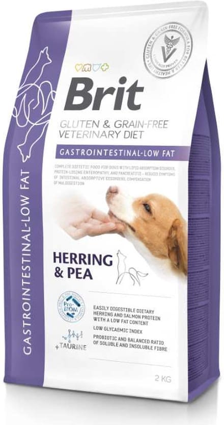 Brit Veterinary Diet Dog - Grain free - Gastrointestinal Low Fat - 2 kg
