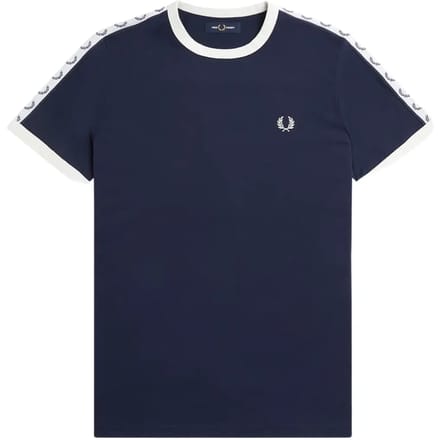 SINGLES DAY! Fred Perry - T-Shirt Navy M4620 - Heren - Maat XL - Modern-fit