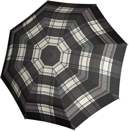 Knirps T.200 M Duomatic - Zakparaplu Regenschirm (check black/white)
