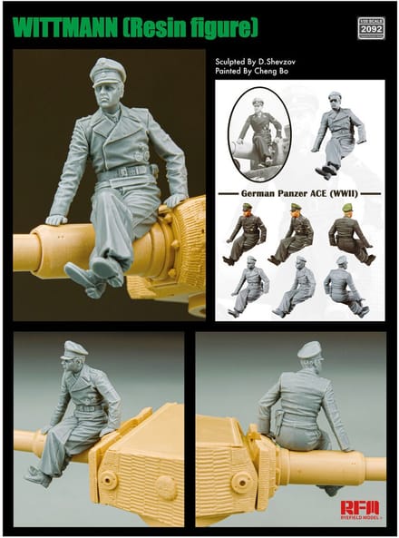 Rye Field Model Modelbouwpakket - 2092 Michael Wittmann - WWII Duits Resin Figuur Resin onderdeel - 1:35 - Modelbouw
