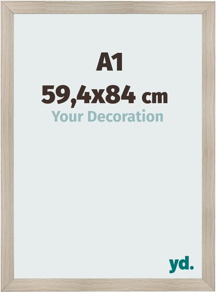 Your Decoration - Fotolijst A1 59,4x84 cm - MDF - Eiken Licht - Pisa
